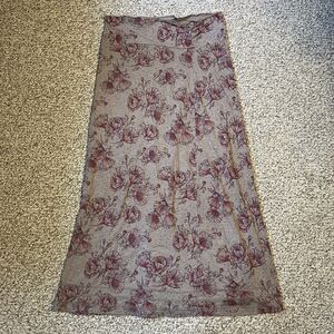 Toad & Co Long Island Dress Skirt Only Size Large ? Floral Maxi Organic Cotton